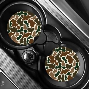 Camo Car Cup Holder Coasters